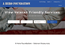 Tablet Screenshot of aherofoundation.org